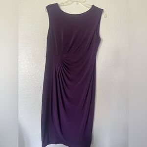 Enfocus Studio Purple Pleated Maxi Dress